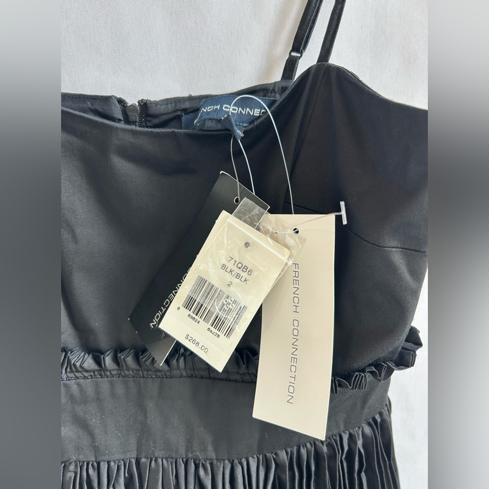 French Connection Black Pleated Dress - Picture 5 of 6